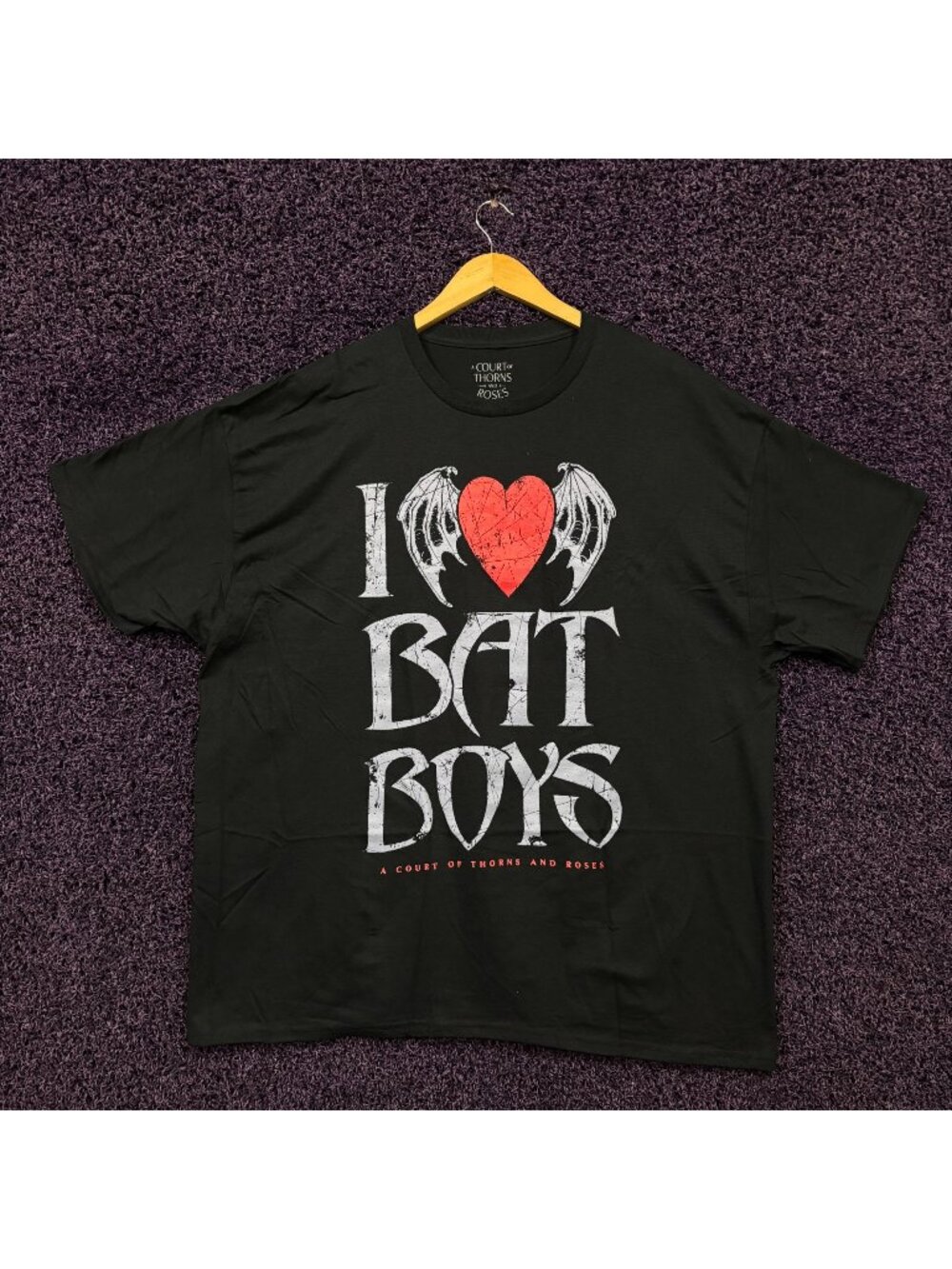 I Love Bat Boys A Court of Thorns & Roses Promo T-Shirt XXL